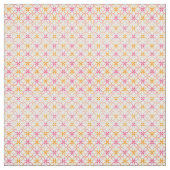 Tissu Flore jaune rose (Échantillon)