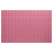 Tissu Flore magenta Dachshund à la crème (Fat Quarter)