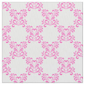 Tissu Flore rose sur blanc | Jolie (fermé)
