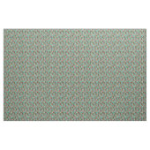 Tissu Flore vintage belge malinois turquoise (Yard)