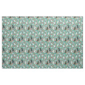 Tissu Flores de chien de pointer anglais (Fat Quarter)