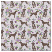 Tissu Flores de lavande à poitrine courte allemande (Échantillon)