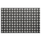 Tissu Flores noires et blanches (Yard)
