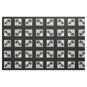 Tissu Flores noires et blanches (Fat Quarter)