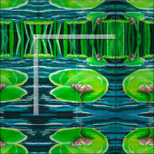 Tissu Flottant sur mon Lily Pad (Carreau)