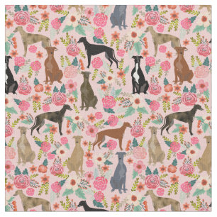 Tissu flûte grisâtre rose fleurie vintage