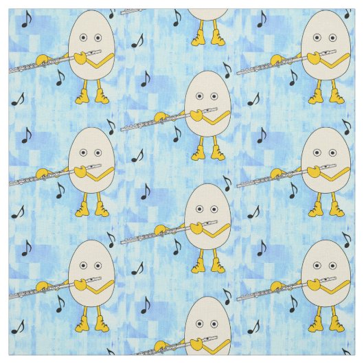 Tissu Flûte Jouer Egghead (Échantillon)