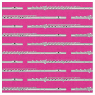 Tissu Flute Music Musicien Salle Décor rose