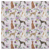 Tissu flûtes de verdure mauve (Échantillon)