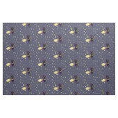 Tissu Flying Witch Cat (Fat Quarter)