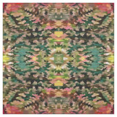 Tissu Foliage Abstrait Dans Les Tons Automatiques (Échantillon)