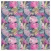 Tissu Foliage tropical unique et coloré (Échantillon)