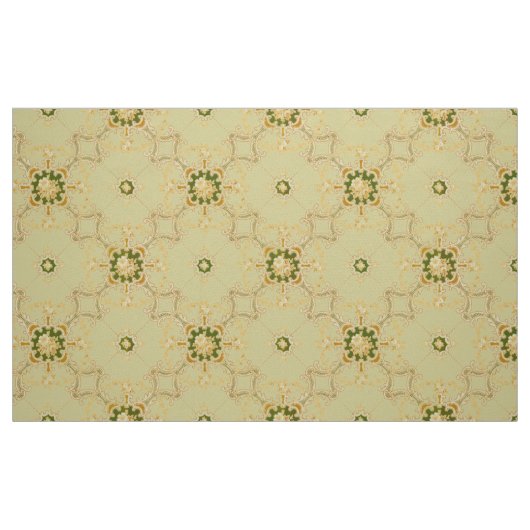 Tissu Foliate Scroll Quatrefoils & floral pattern (Fat Quarter)