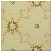 Tissu Foliate Scroll Quatrefoils & floral pattern (Échantillon)