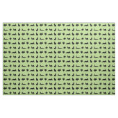Tissu Folie de Lapins (Vert Clair) (Fat Quarter)