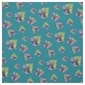 Tissu Folk Chat/chaton, couette, couettes imprimer chats (Échantillon)