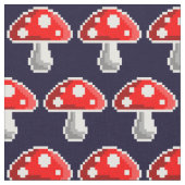 Tissu foncé de champignon de pixel (Fermer)