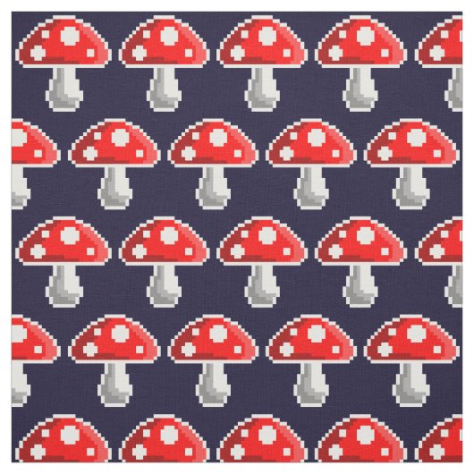 Tissu foncé de champignon de pixel (Échantillon)