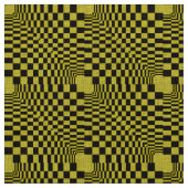 Tissu fond abstrait noir sur jaune (Échantillon)