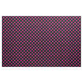 Tissu Fond noir pois roses (Yard)
