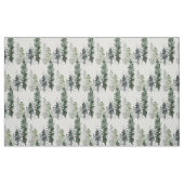 Tissu Forêt À feuillage persistant D'Arbres Aquarelle (Fat Quarter)