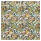 Tissu Forêt abstraite colorée (Échantillon)