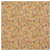 Tissu Forêt automnale sur ocre (Échantillon)