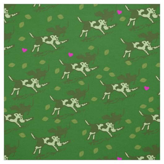 Tissu Forêt d'amour (Échantillon)