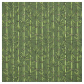 Tissu Forêt de bambou en vert (Échantillon)