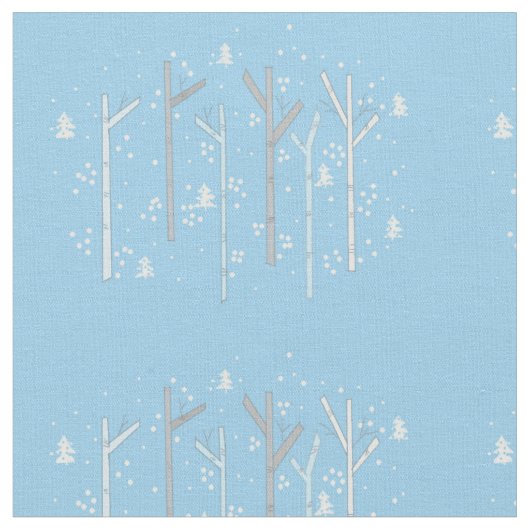 Tissu Forêt de bouleaux (Fermer)