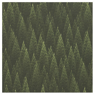 Tissu Forêt de conifères fractale