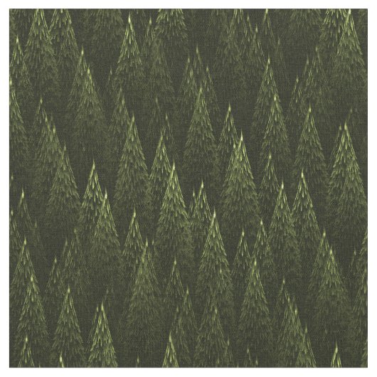 Tissu Forêt de conifères fractale (Fermer)