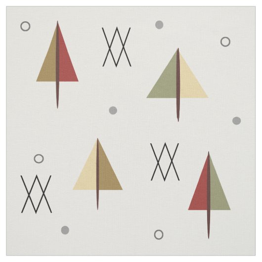 Tissu Forêt neigeuse du milieu du siècle (Échantillon)