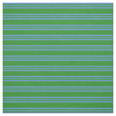Tissu Forêt Vert et Cornoufle Bleu Stripes (Échantillon)