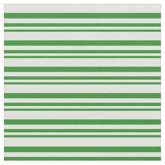 Tissu Forêt Vert & Léger Cyan Stripes (Fermer)