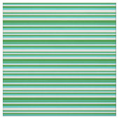 Tissu Forêt Vert, Turquoise & Blancs (Échantillon)