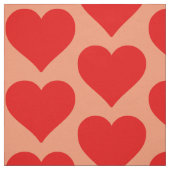 Tissu Forme de cœur rouge amour classique minimalisme (Échantillon)