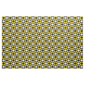 Tissu Forme de diamant jaune noir blanc Rhombus (Yard)