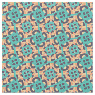Tissu Formes abstraites colorées motif