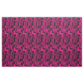 Tissu Formes abstraites rose/noir (Yard)