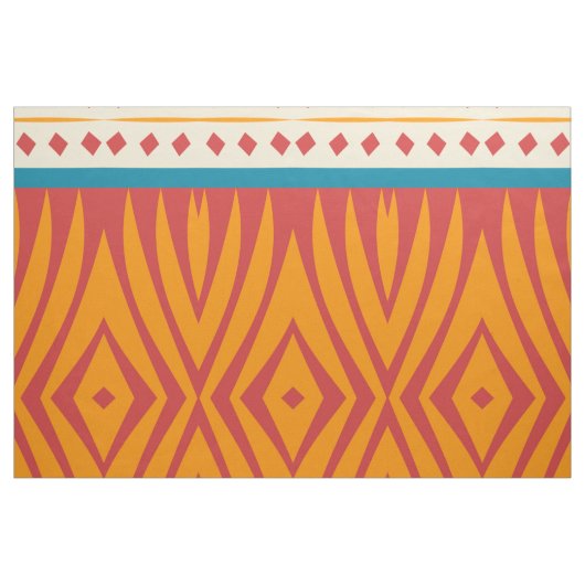 Tissu Formes dans de rétros couleurs (Yard)