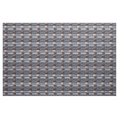 Tissu Formes de rectangle marine et rouille IIB (Yard)