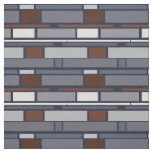 Tissu Formes de rectangle marine et rouille IIB (Échantillon)