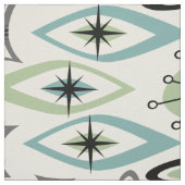 Tissu Formes du milieu du siècle - Vert/Bleu ©studioxtin (Échantillon)