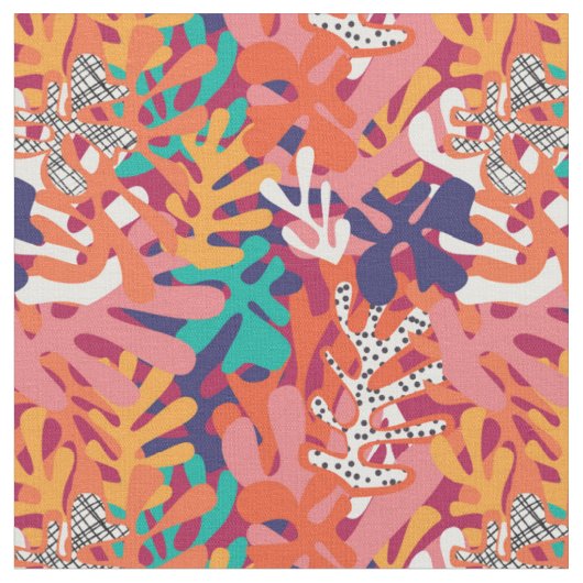 Tissu Formes et couleurs fâcheuses - Rappel à Matisse (Fermer)