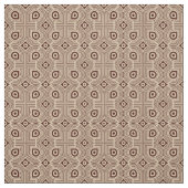 Tissu Formes Géométriques Beiges Et Brown (Échantillon)