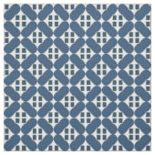 Tissu Formes géométriques bleues abstraites (Échantillon)