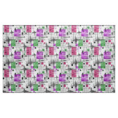 Tissu formes géométriques modernes Abstraites rayées (Yard)