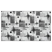 Tissu formes géométriques modernes Abstraites rayées (Fat Quarter)
