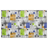 Tissu formes géométriques modernes Abstraites rayées (Fat Quarter)
